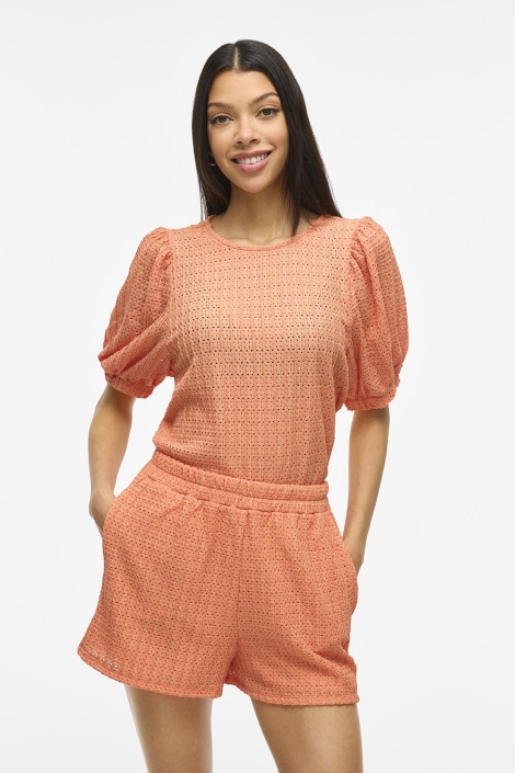 Vila viminera o-neck 2/4 top/tes